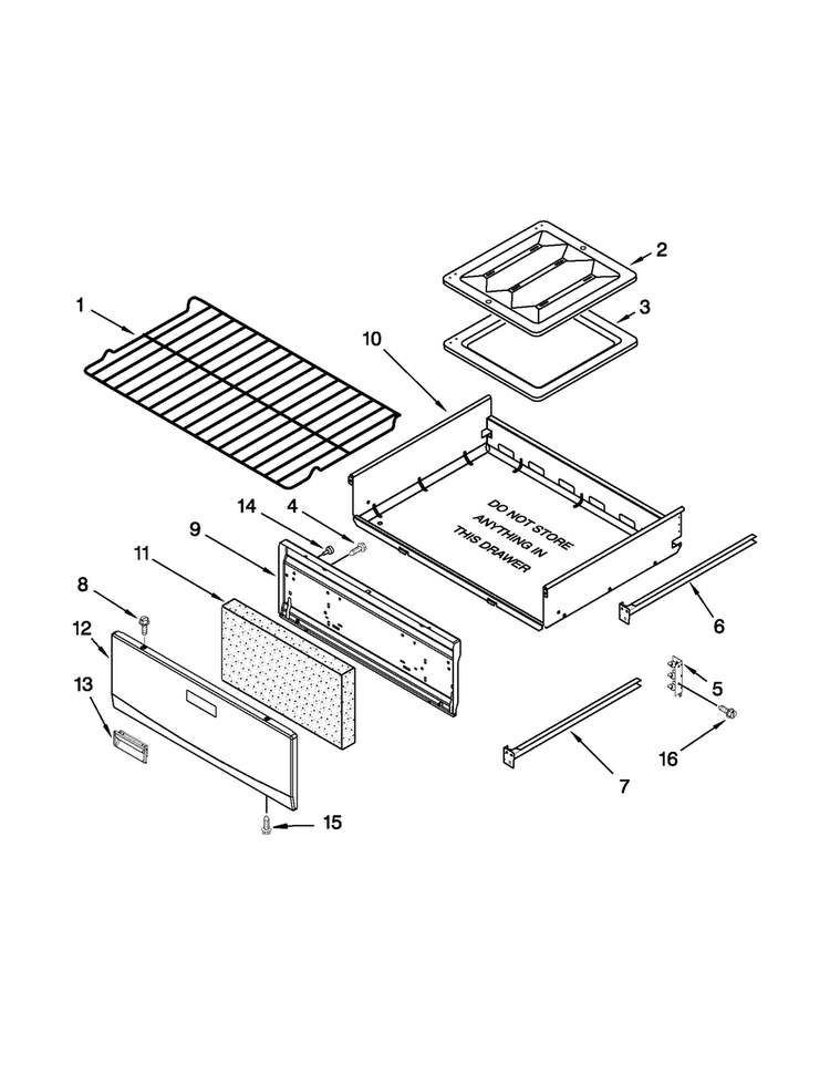 Oven And Broiler Parts Diagram and Parts List for AGR4433XDB2  Amana Range