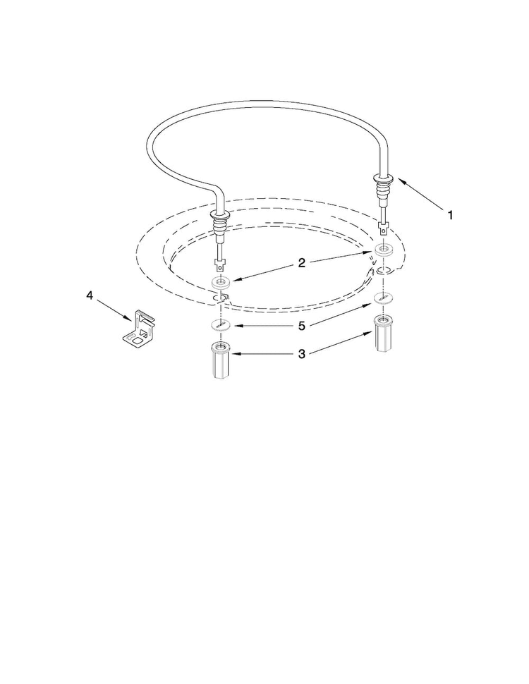 Heater Parts Diagram and Parts List for MDBH969AWB5  Maytag Dishwasher