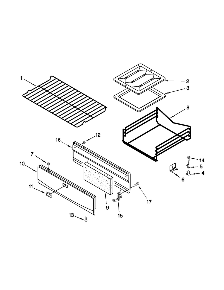 Oven And Broiler Parts Diagram and Parts List for AGR3311WDW3  Amana Range