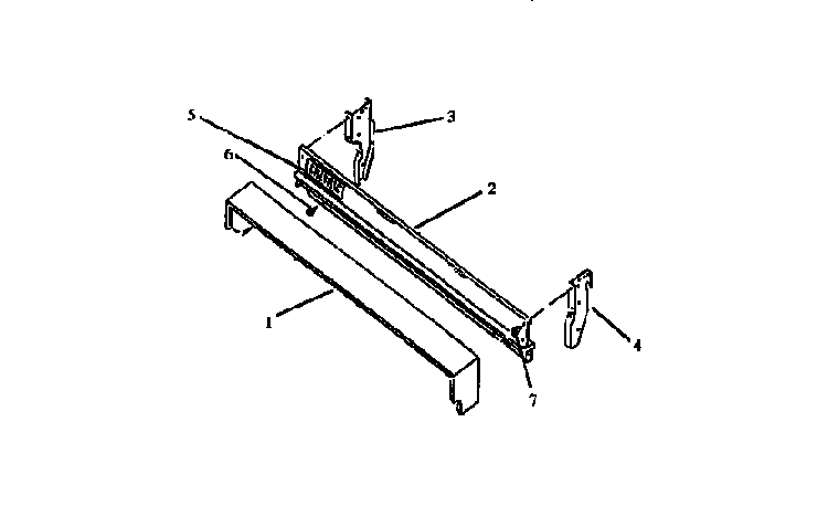 Backguard Assembly Diagram and Parts List for RBP22AA P1142331NW,L Amana Range