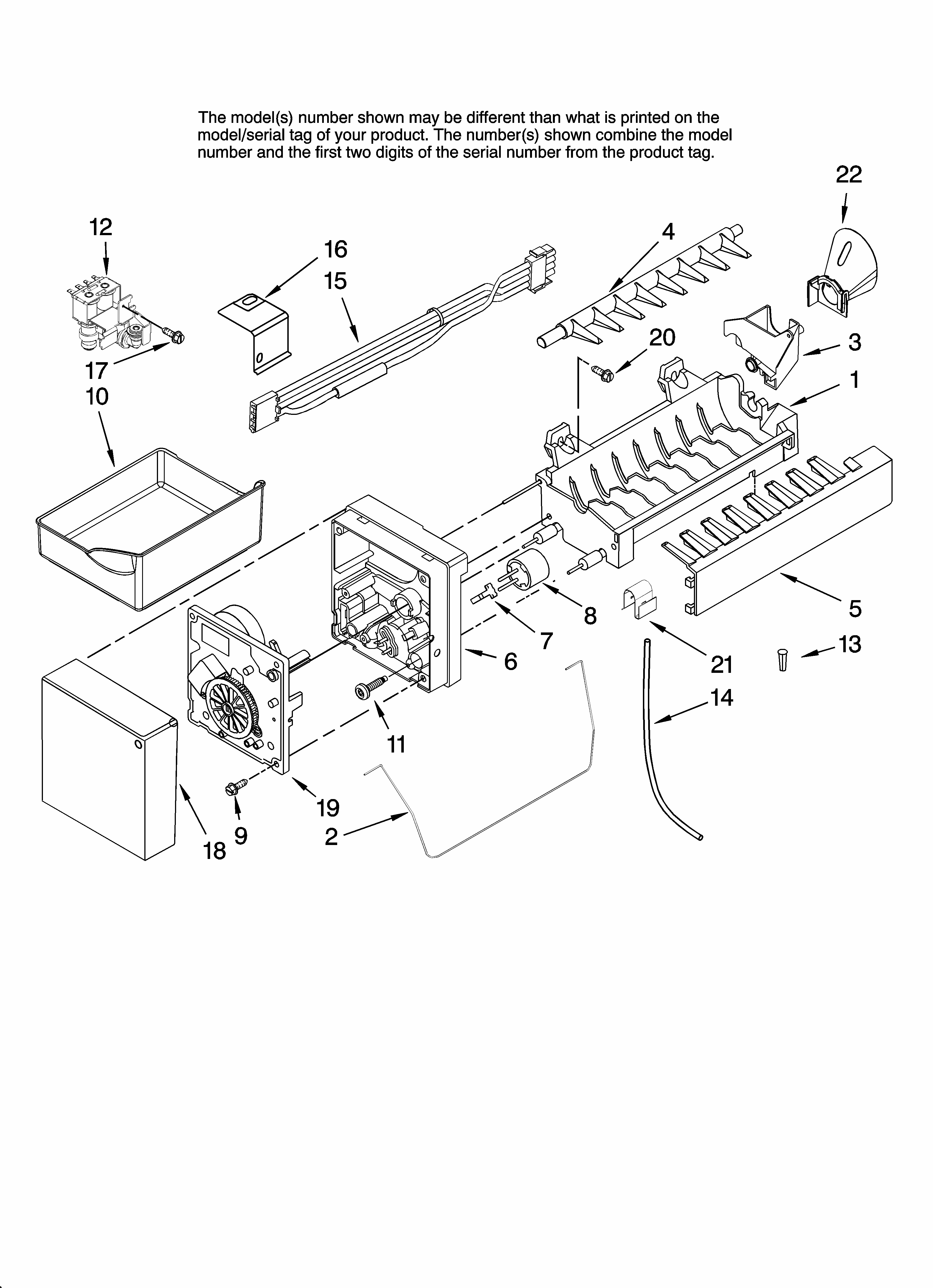 Icemaker Parts, Optional Parts (not Included) Diagram and Parts List for G32027WEKB11  Maytag Refrigerator