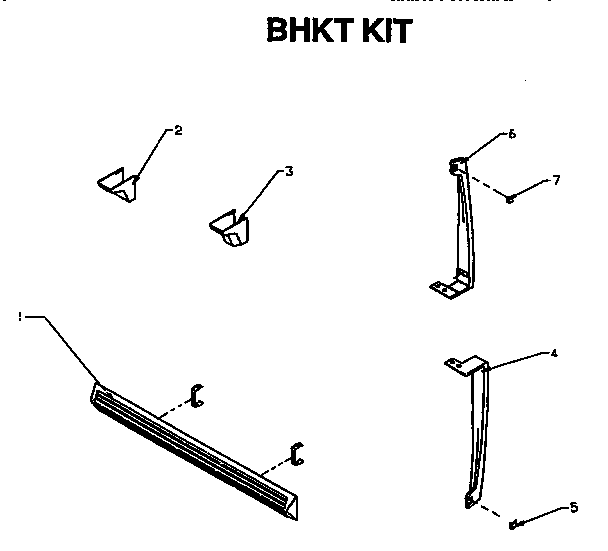 Accessory Kit Parts Diagram and Parts List for TSI18R2-P1182102W  Amana Refrigerator