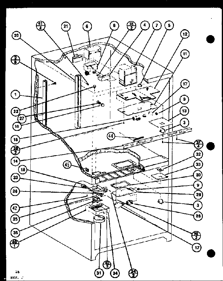 Section 8 Diagram and Parts List for BW20K-P7812510W  Amana Refrigerator