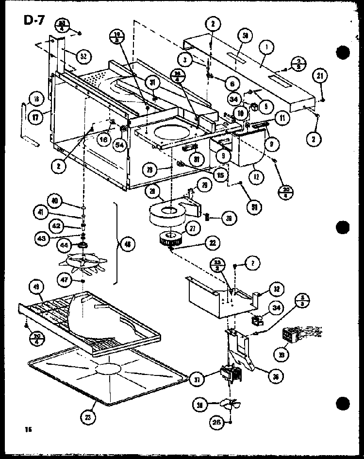 Section 8 Diagram and Parts List for RCR-700-P85727-3S  Amana Range