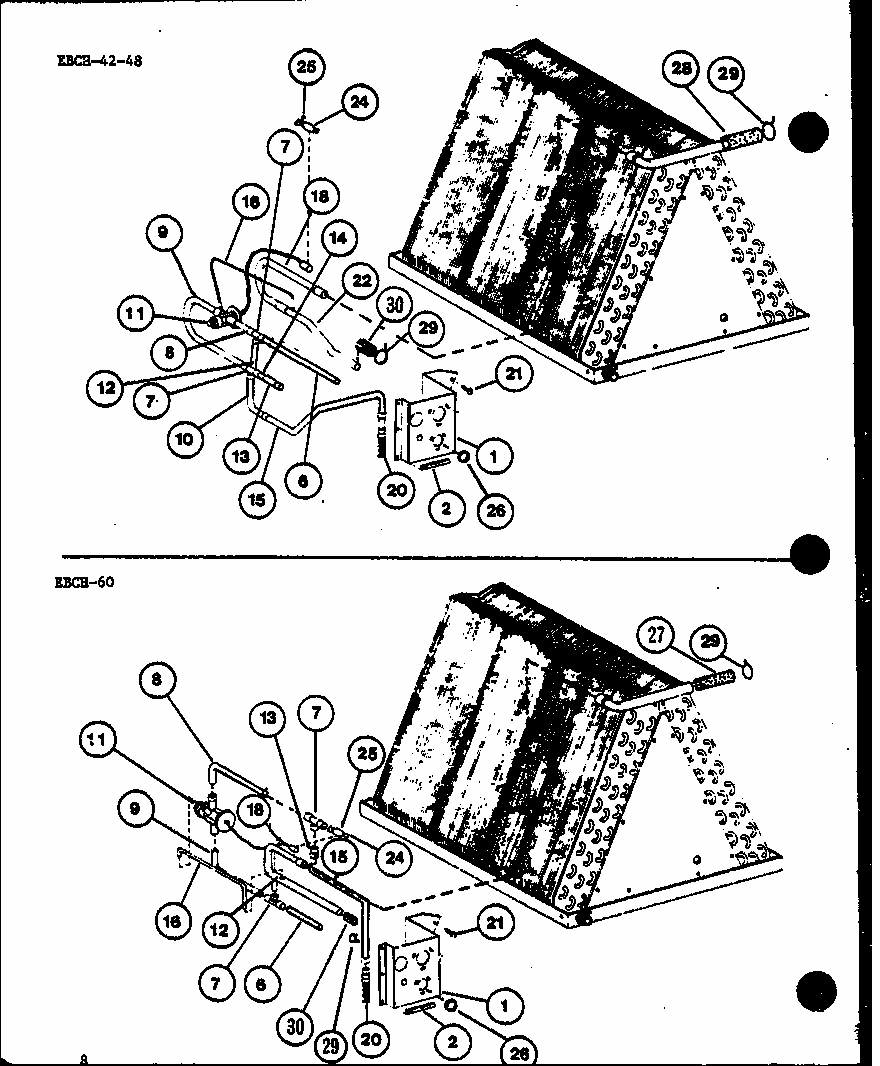 (ebch4210ma/p9999501c) (ebch6010ma/p9999503c) Diagram and Parts List for D67777-1 P67777-1 Amana Air Conditioner
