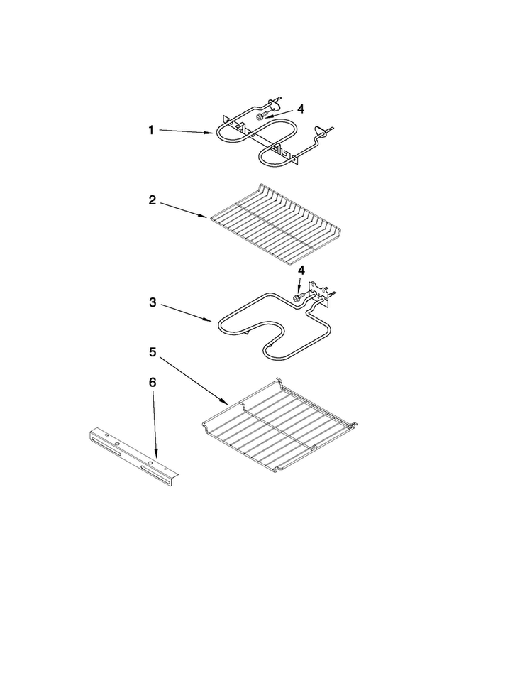 Internal Oven Parts Diagram and Parts List for CWE4800ACB25  Maytag Wall Oven