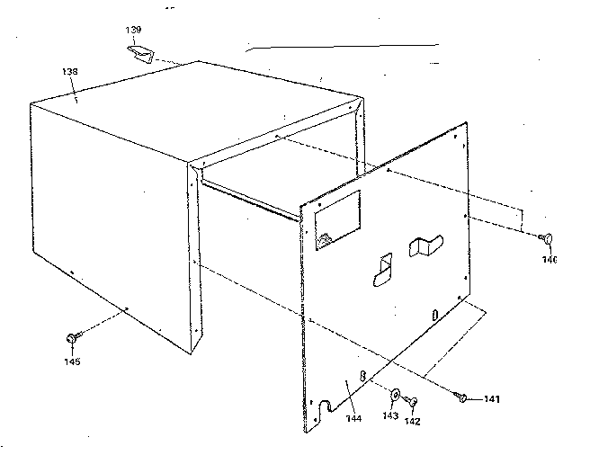 Cabinet Assembly Diagram and Parts List for 5629907410  Kenmore Microwave