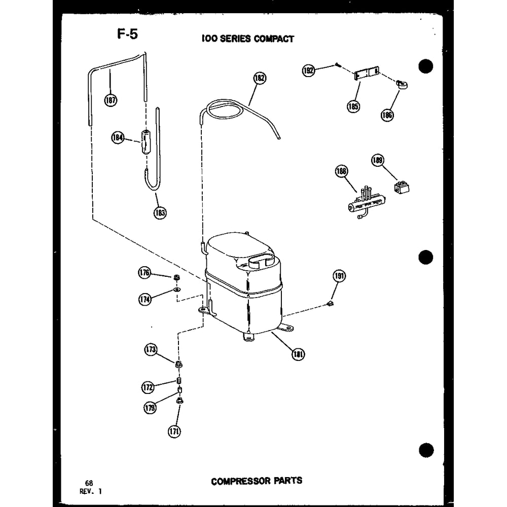 Compressor Parts Diagram and Parts List for 113-3NE P54975-37R Amana Air Conditioner