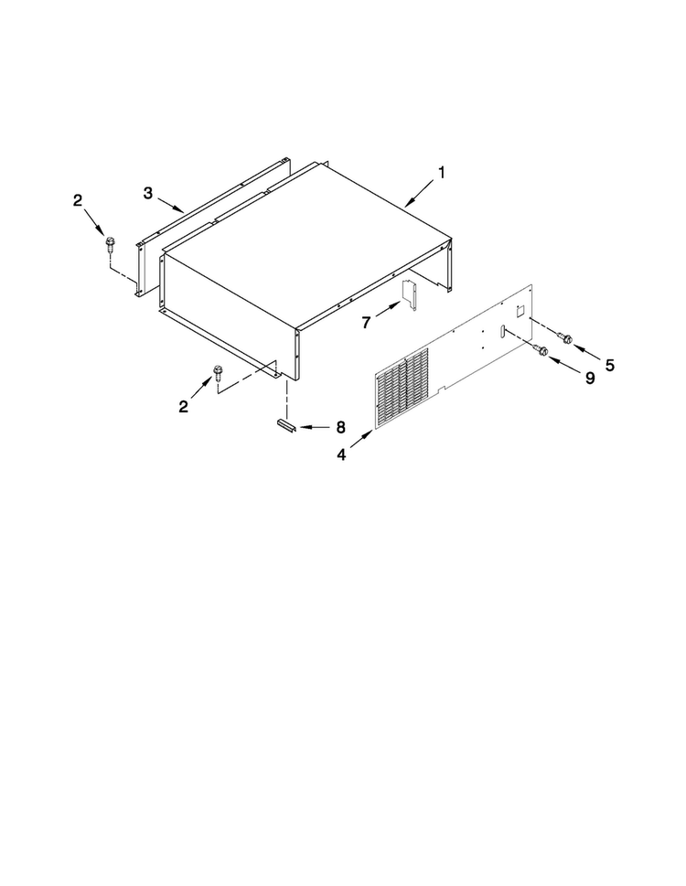 Top Grille And Unit Cover Parts Diagram and Parts List for JS42NXFXDW02  Jenn-Air Refrigerator