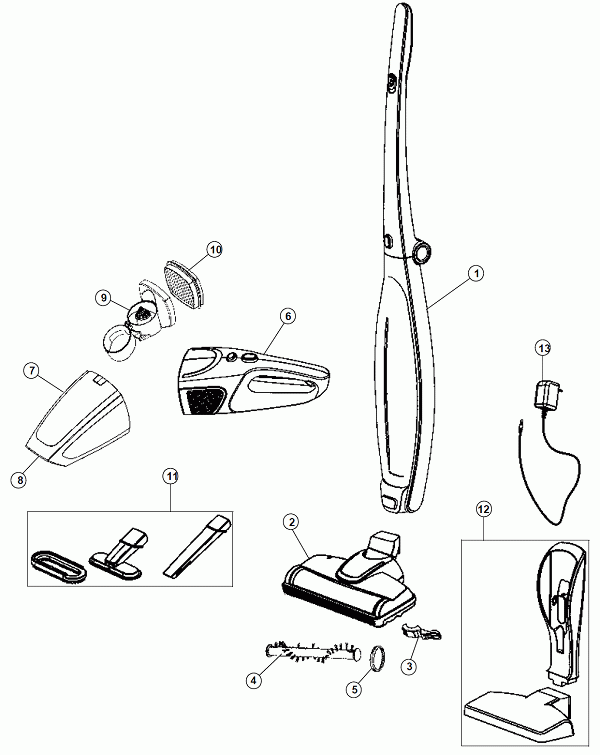 Diagram Diagram and Parts List for SH20090  Hoover Upright Vacuum