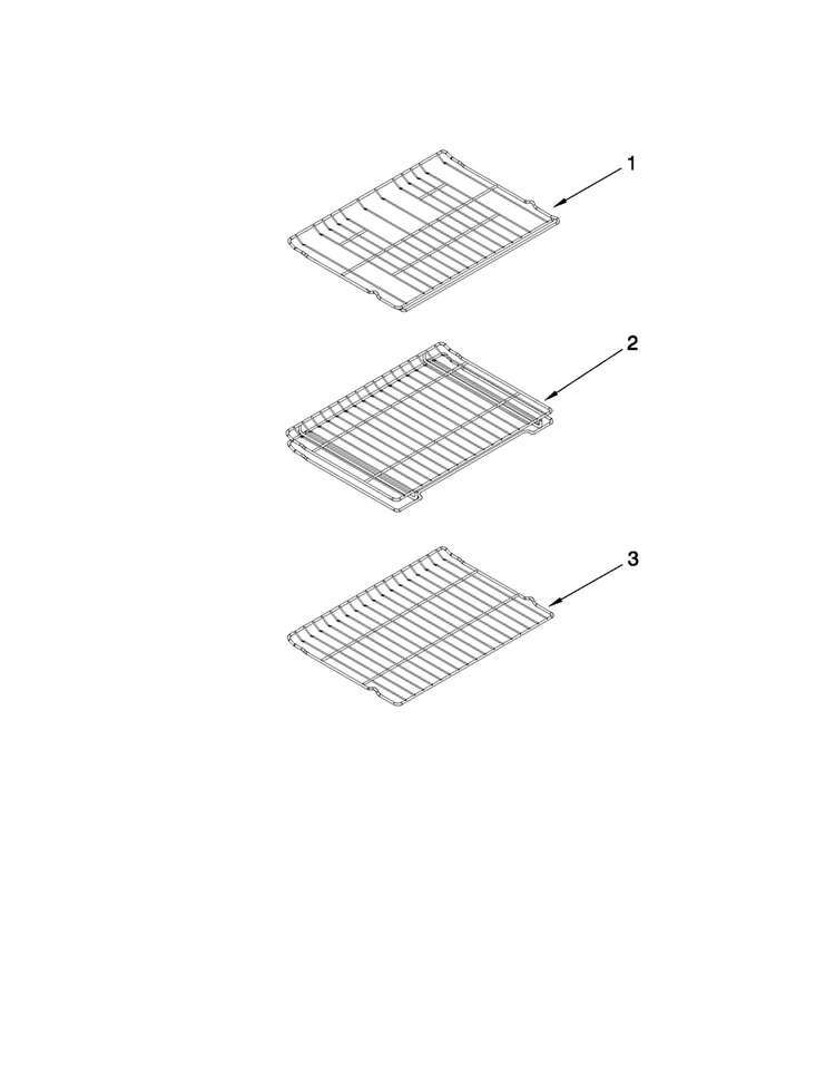 Rack Parts Diagram and Parts List for JGR8895BDS12  Jenn-Air Range