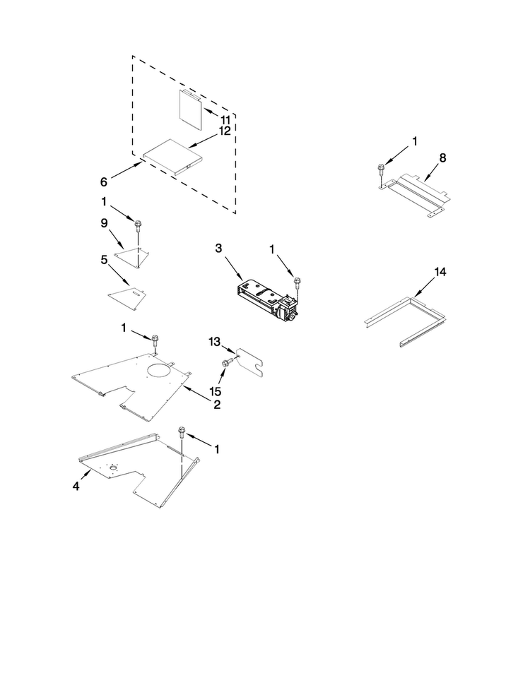 Venting Parts Diagram and Parts List for JGRP536WP00  Jenn-Air Range
