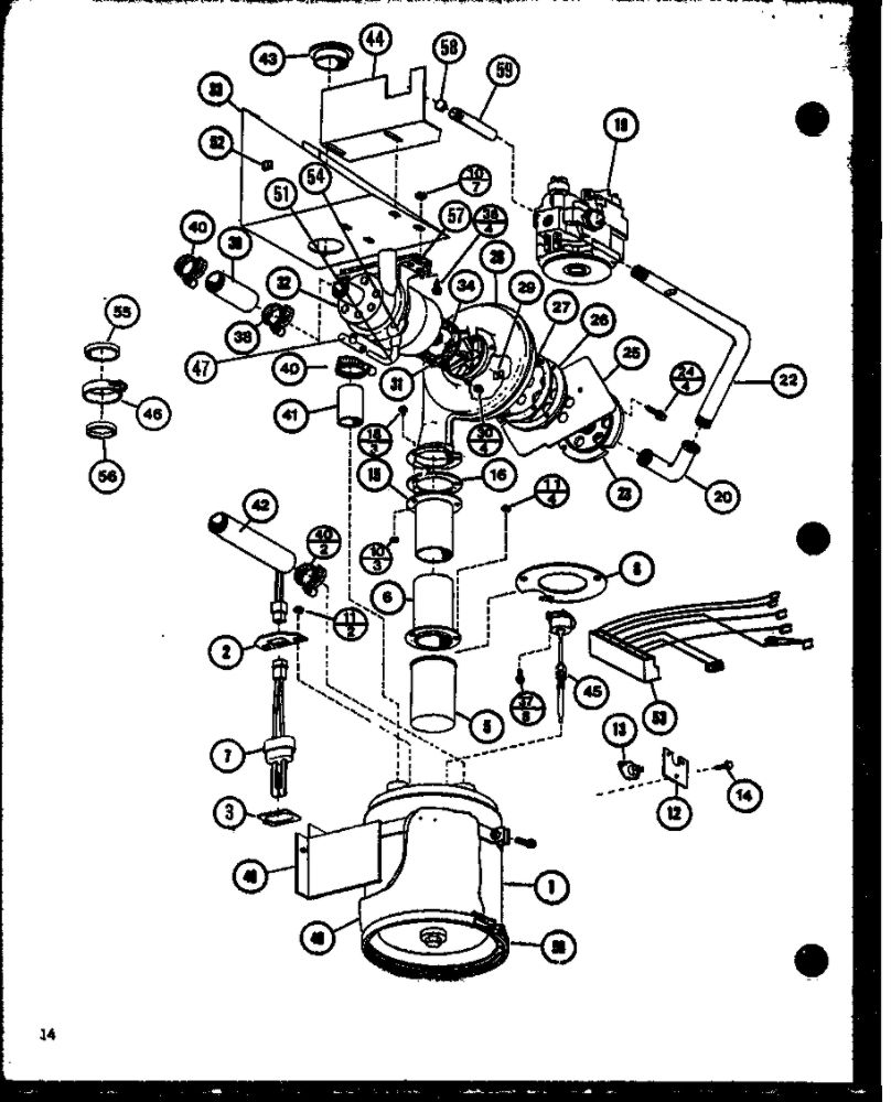 Diagram 6 Diagram and Parts List for EGHW100DC3 P6959002F Amana Furnace