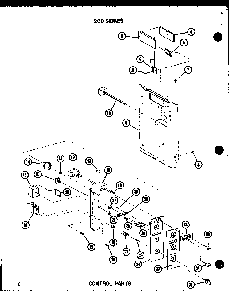 Control Parts Diagram and Parts List for 218D-3EWS P55417-77R Amana Air Conditioner