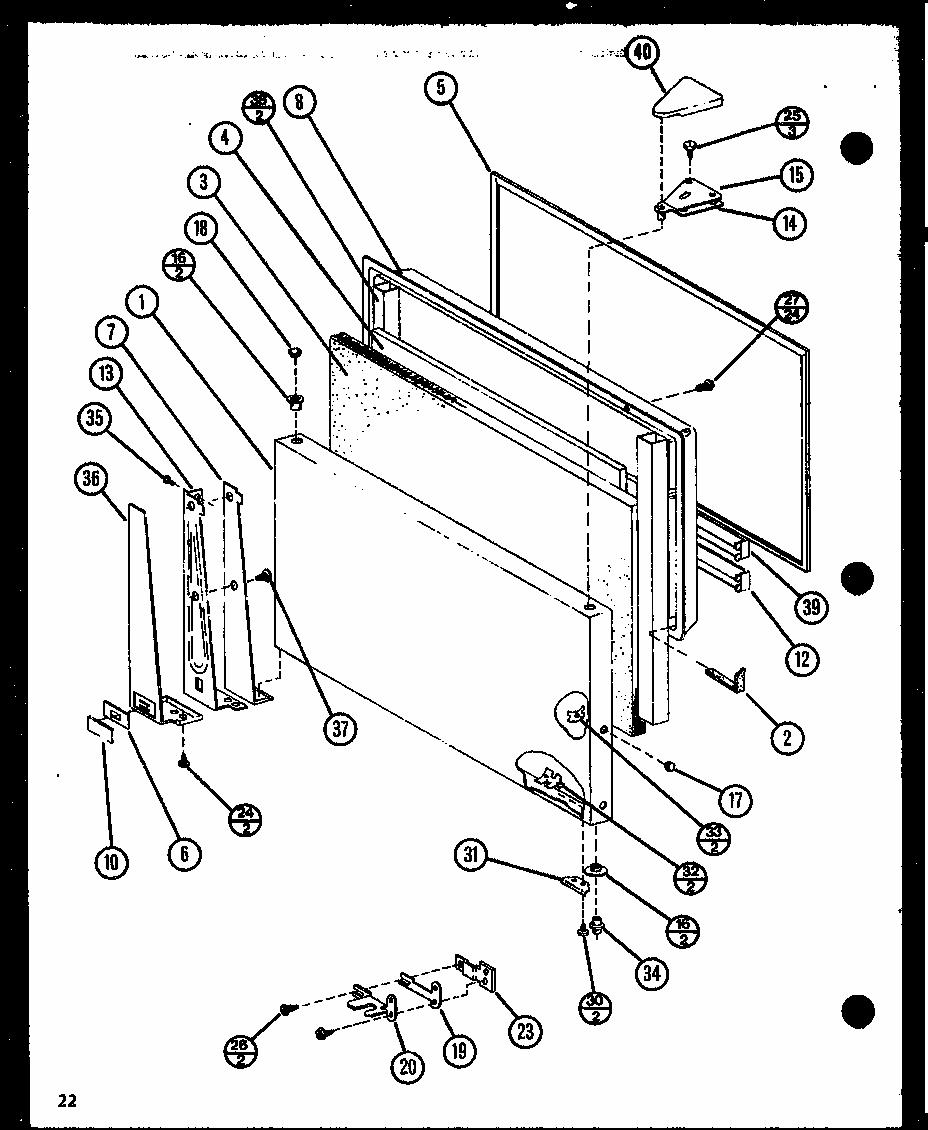 Section 5 Diagram and Parts List for TX18N-P1106212W  Amana Refrigerator
