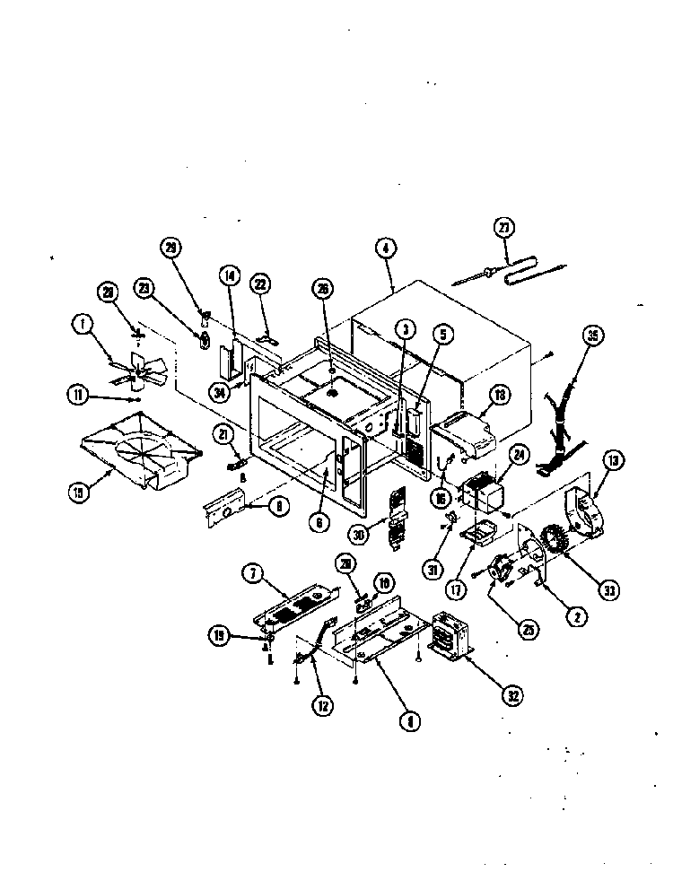 Base & Cavity Diagram and Parts List for CMW50E  Crosley Microwave