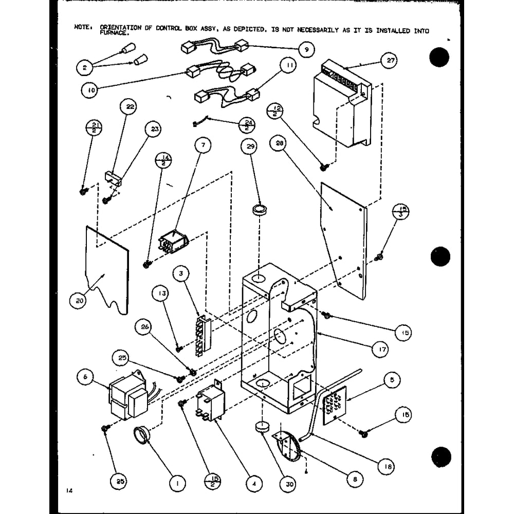 Diagram 3 Diagram and Parts List for GUI070C30B P1106402F Amana Furnace