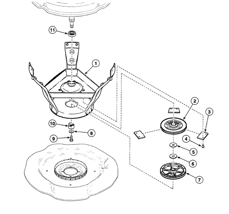 Brake Assy Diagram and Parts List for SWT621LM  Speed Queen Washer