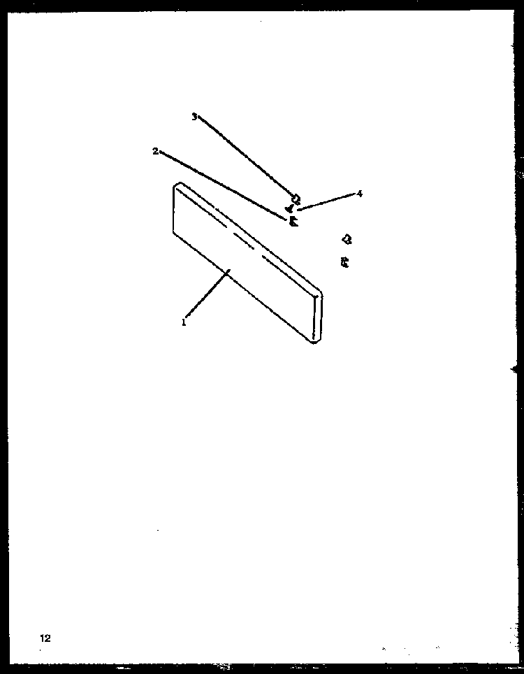 Door Panel Diagram and Parts List for EBE22AA0CEH-P1142442NW  Caloric Range