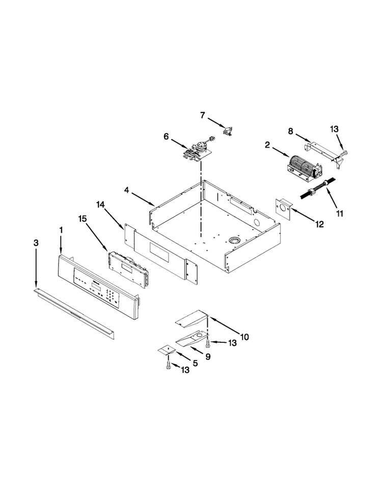 Control Panel Parts Diagram and Parts List for MEW6527DDB18  Maytag Wall Oven