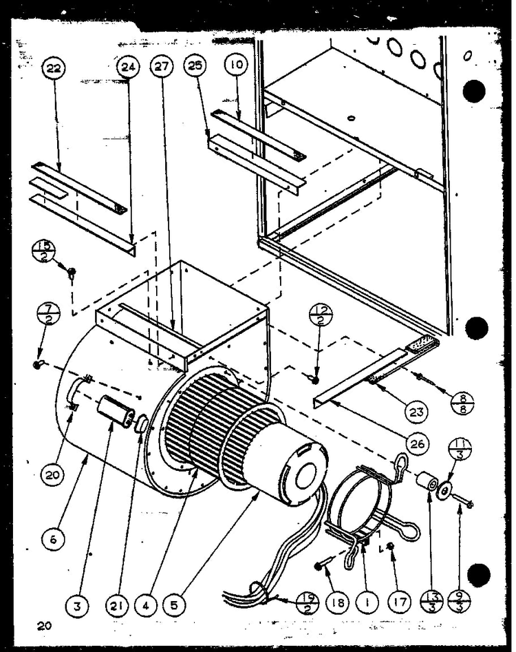 Section 8 Diagram and Parts List for GHI115A35CV P6983142F Amana Heater