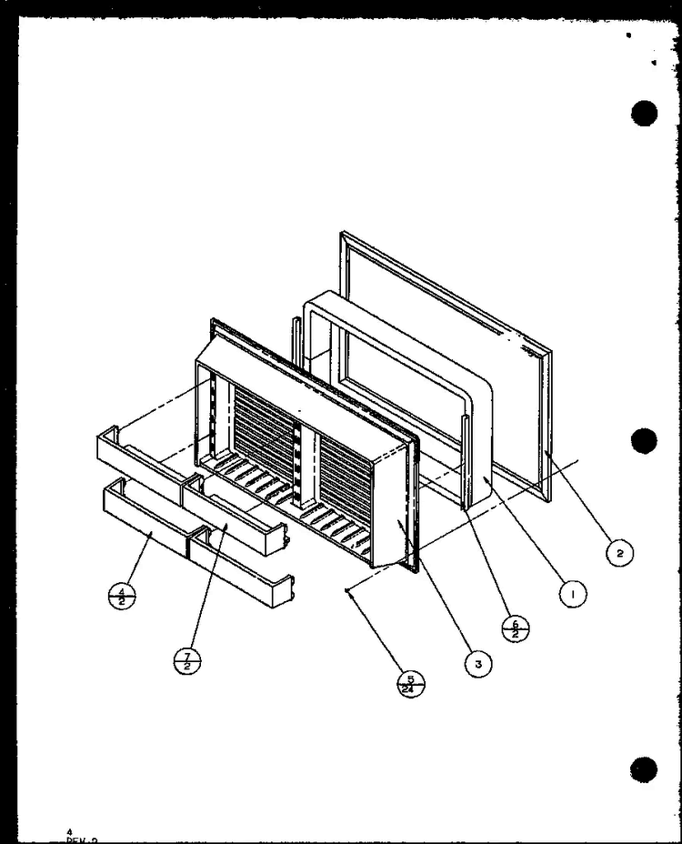 Section 12 Diagram and Parts List for TZ18Q2W-P1156103WW  Amana Refrigerator