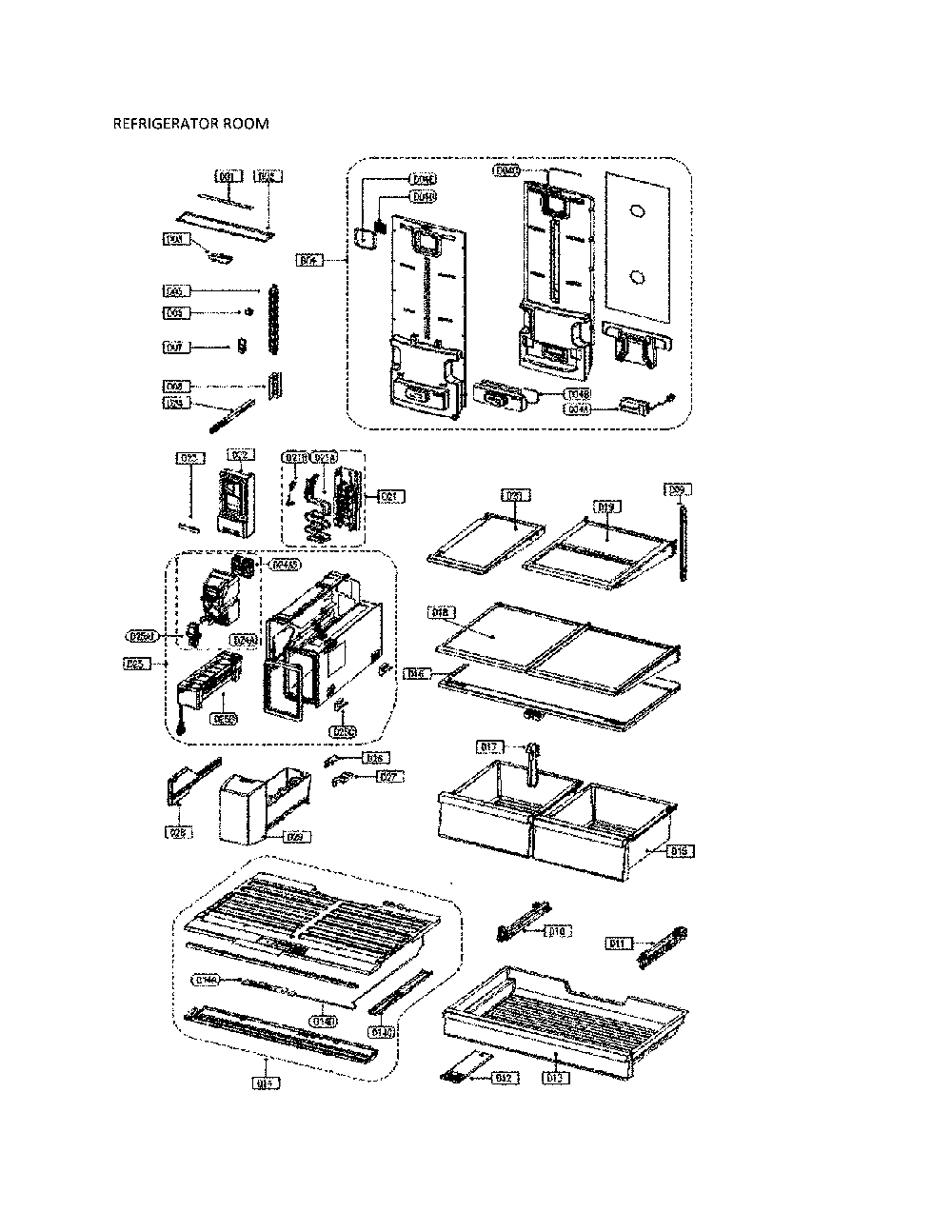 Refrigerator Parts Diagram and Parts List for 11173307911  Kenmore Refrigerator