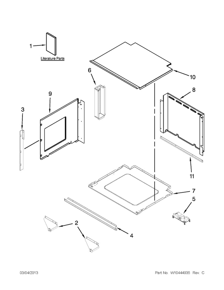 Oven Parts Diagram and Parts List for JMC2127WS01  Jenn-Air Microwave