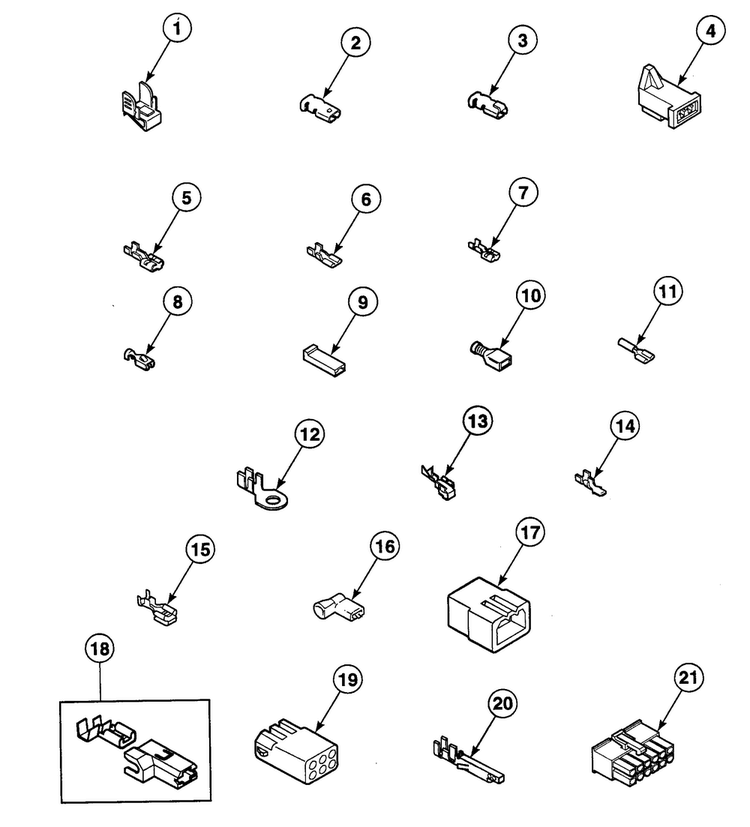 Terminals Diagram and Parts List for SDE507QF1500  Speed Queen Dryer