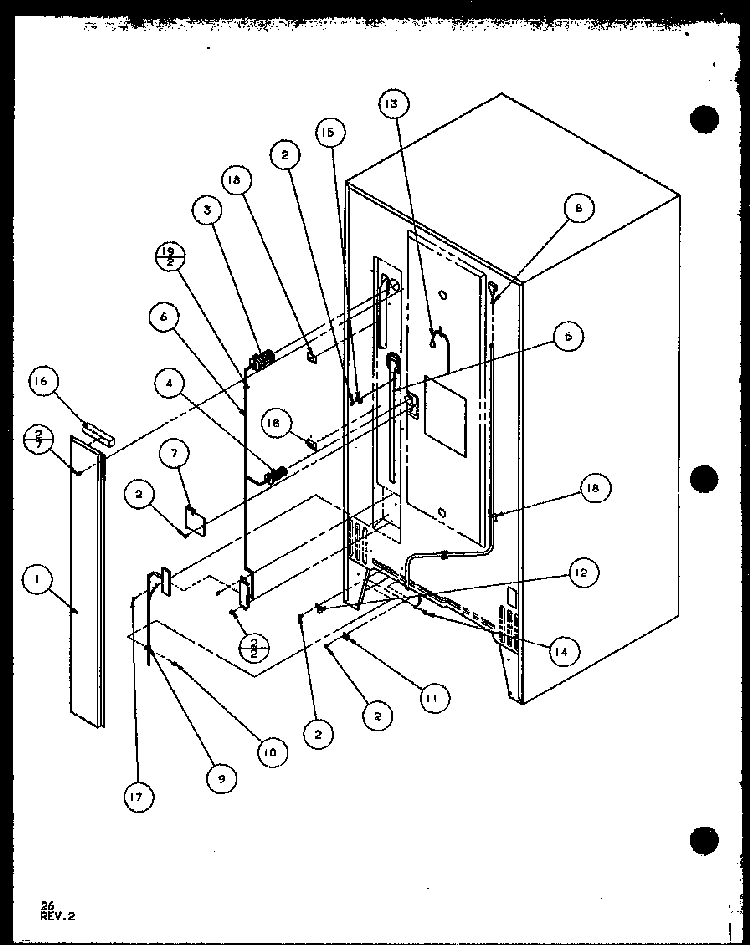 Section 10 Diagram and Parts List for TZ18Q2W-P1156103WW  Amana Refrigerator