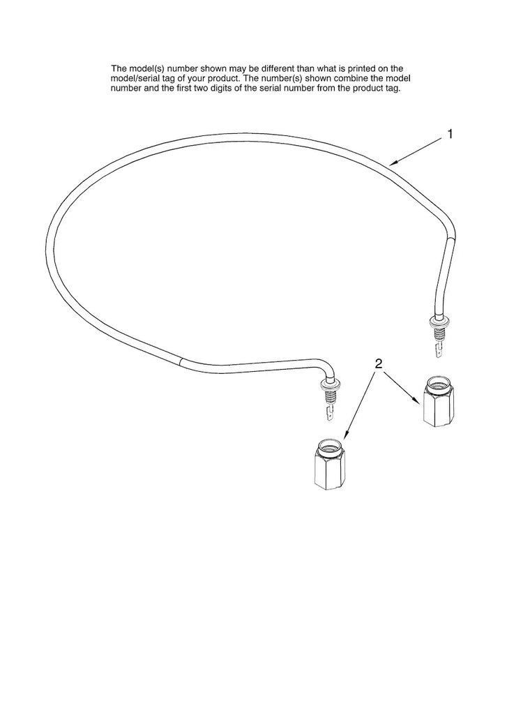 Heater Parts Diagram and Parts List for MDB6701AWQ10  Maytag Dishwasher
