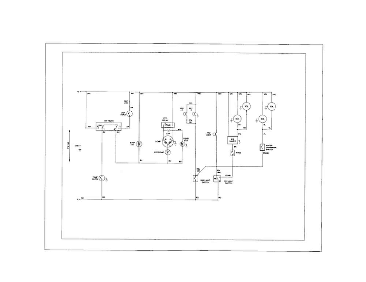 Wiring Information Diagram and Parts List for ABD2533DES0  Amana Refrigerator