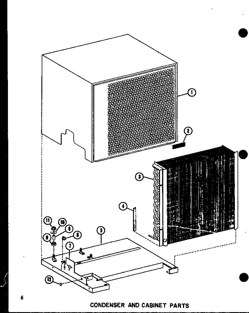 Condenser And Cabinet Parts (erhq24/p55200-49c) (erhq30/p55200-52c) (rhq36/p55200-53c) Diagram and Parts List for RHA48-003 P55201-50C Amana Air Conditioner