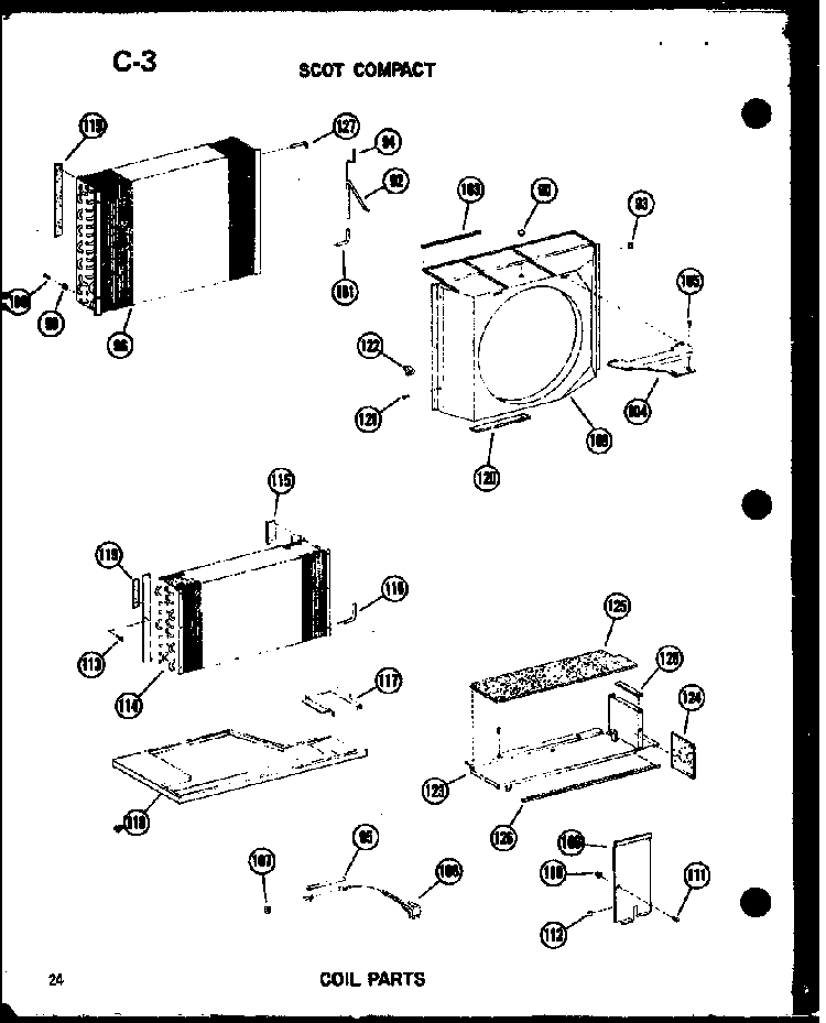 Coil Parts Diagram and Parts List for 11-5J P54336-67R Amana Air Conditioner