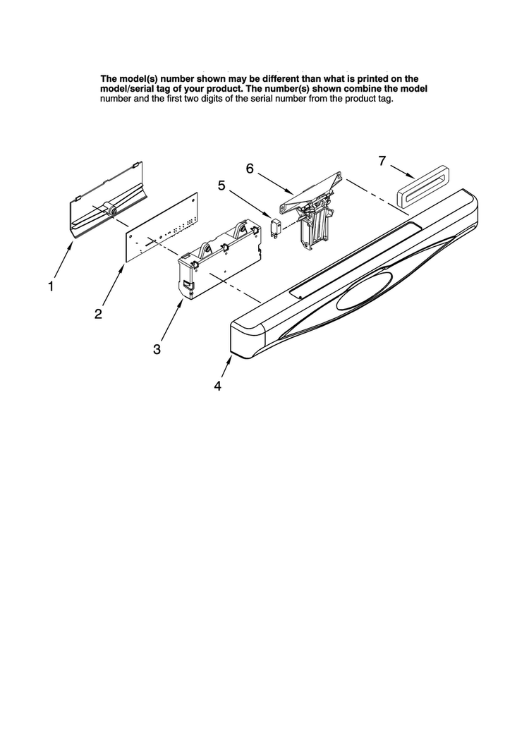 Control Panel Parts Diagram and Parts List for MDB5601AWB46  Maytag Dishwasher