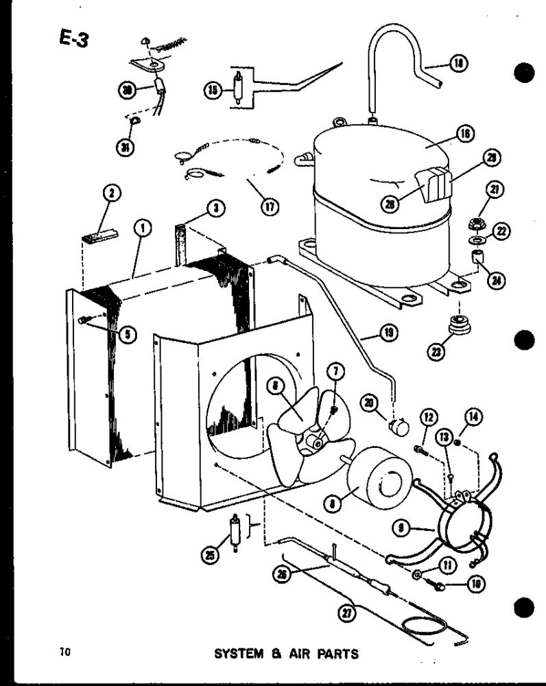 System And Air Parts 1 Diagram and Parts List for EPCG2408-1C P67470-14C Amana Heater