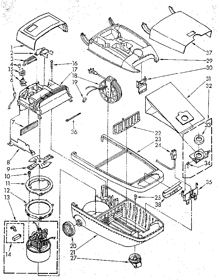 Base Assembly Diagram and Parts List for 1162040090  Kenmore Canister Vacuum