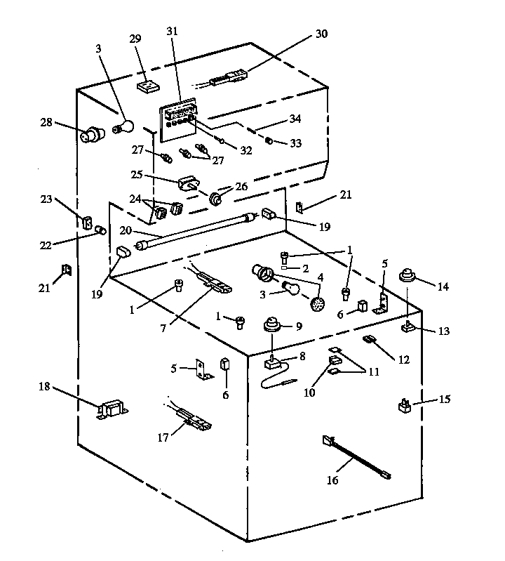 Electrical Components Diagram and Parts List for RST399UL-P1132621NL  Caloric Range