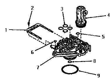 70393 Tank Adapter Module Diagram and Parts List for DK5010  Speed Queen Trash Compactor