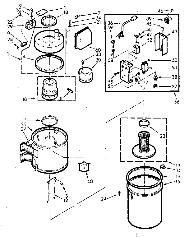 Unit Parts Diagram and Parts List for 11640271  Kenmore Central Vacuum