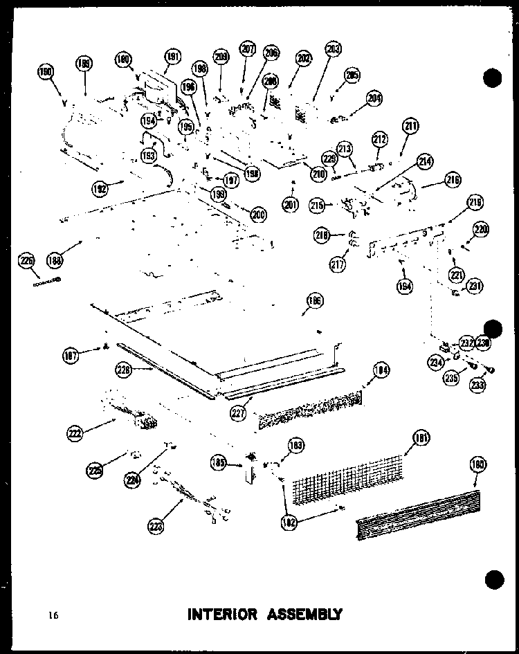Section 2 Diagram and Parts List for RC-20 P72100-5M Amana Microwave