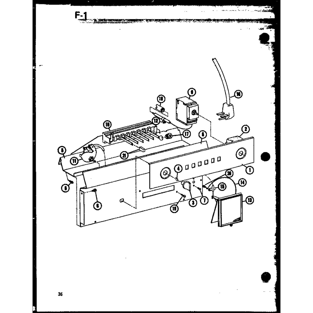 Diagram 1 Diagram and Parts List for 912-3E50A P68412-6R Amana Air Conditioner