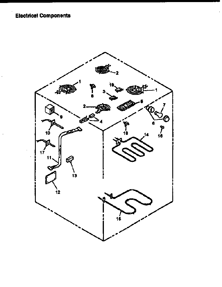 Page 8 Diagram and Parts List for CARS637E-P1130656NE  Amana Range