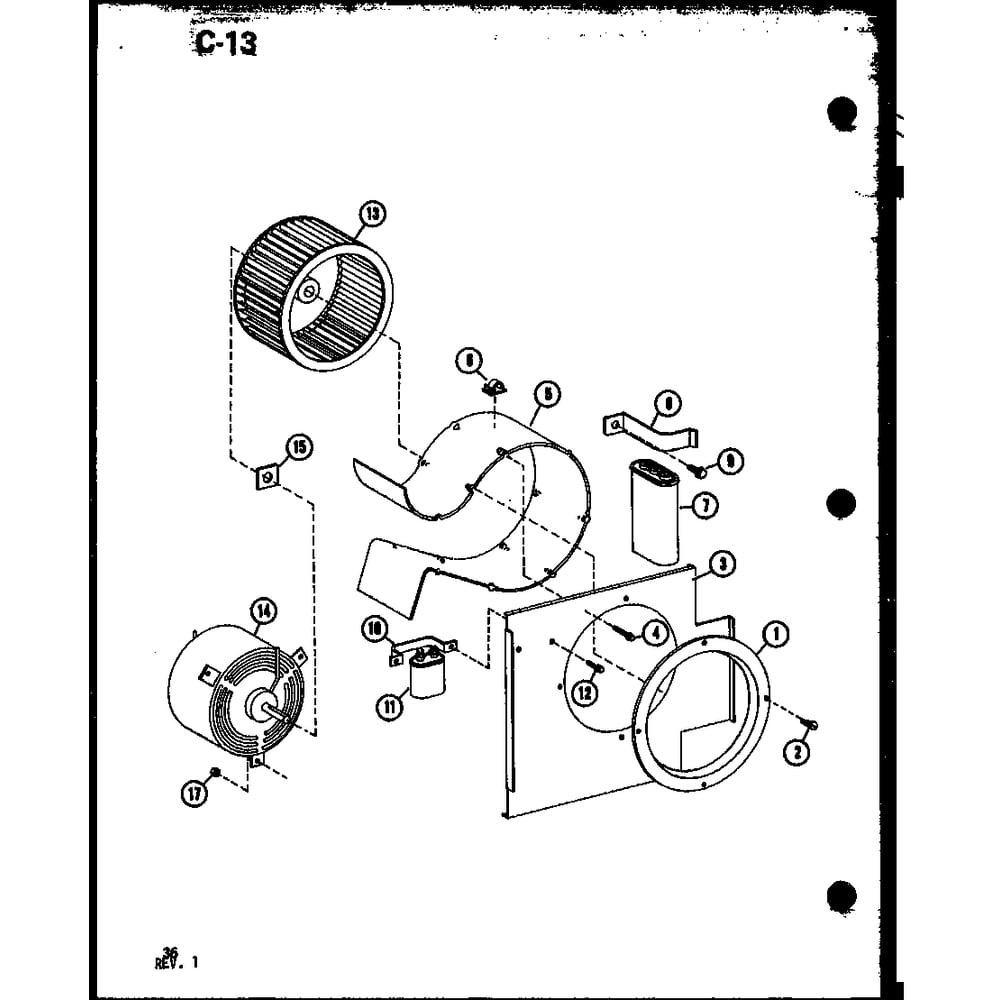 Diagram 8 Diagram and Parts List for 915-5E35S P76120-6R Amana Air Conditioner