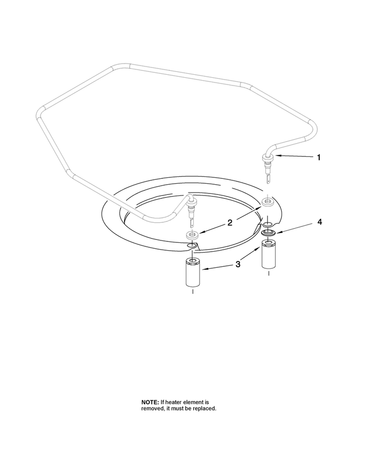 Heater Parts Diagram and Parts List for MDBH979AWS2  Maytag Dishwasher