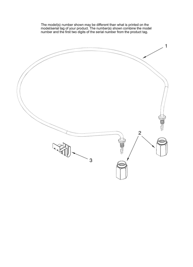 Heater Parts Diagram and Parts List for JDB1080AWW1  Jenn-Air Dishwasher