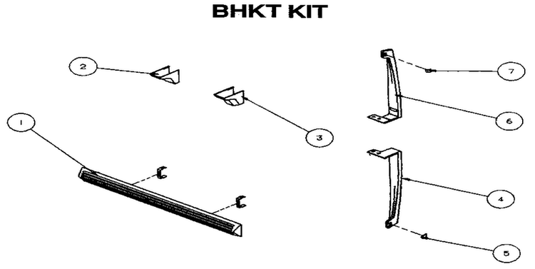 Bhkt Kit Diagram and Parts List for TXI22R-P1168004W  Amana Refrigerator