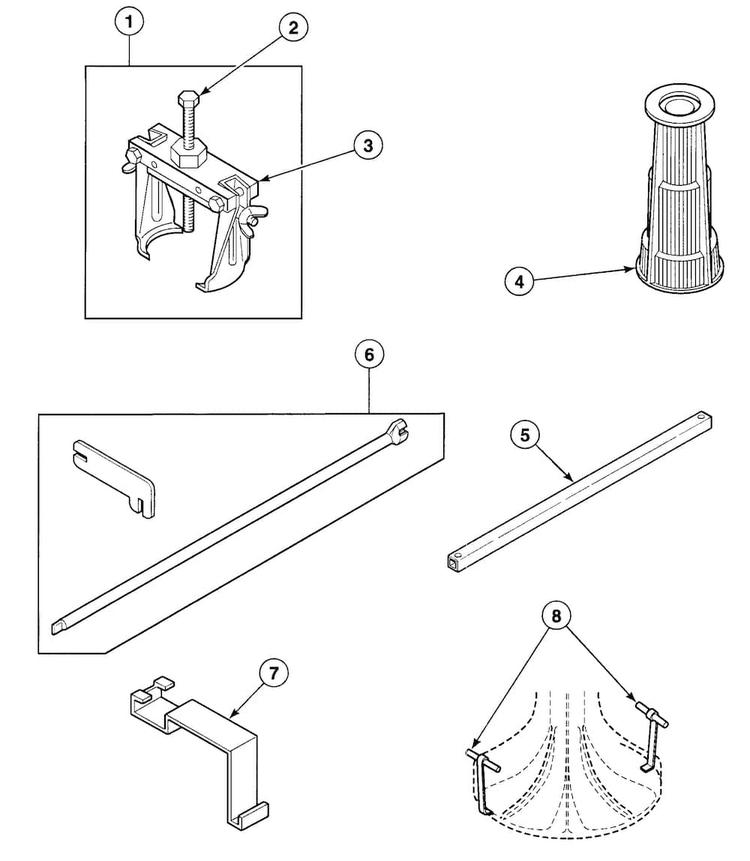 Tools 2 Diagram and Parts List for SWT020LN  Speed Queen Washer