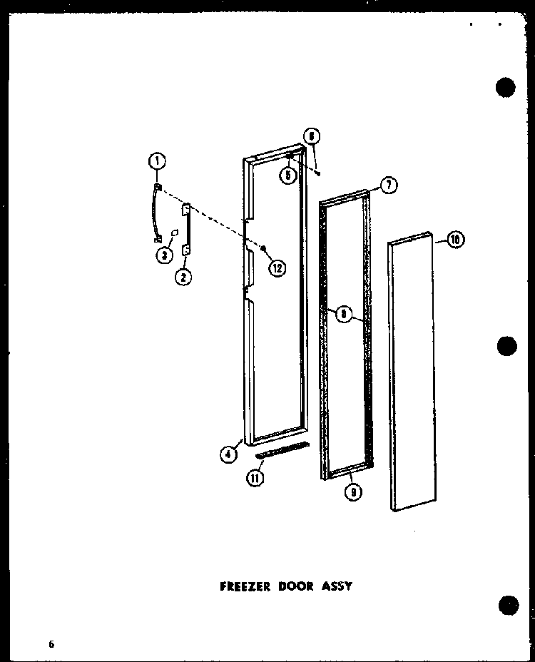 Section 13 Diagram and Parts List for SRI-22E-P74100-11W  Amana Refrigerator