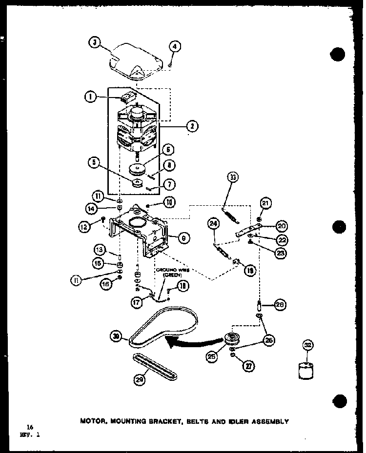 Section 2 Diagram and Parts List for LWD250 P7762107W Amana Washer